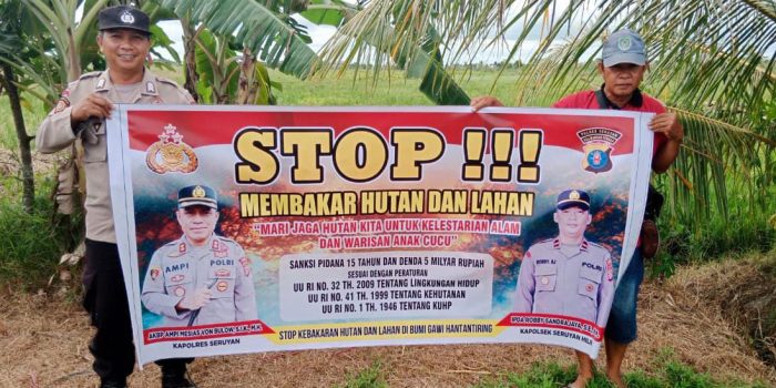 FOTO 13 - MAKLUMAT LARANGAN BAKAR HUTAN