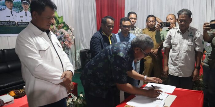 Bupati Saksikan MoU PT Musirawas