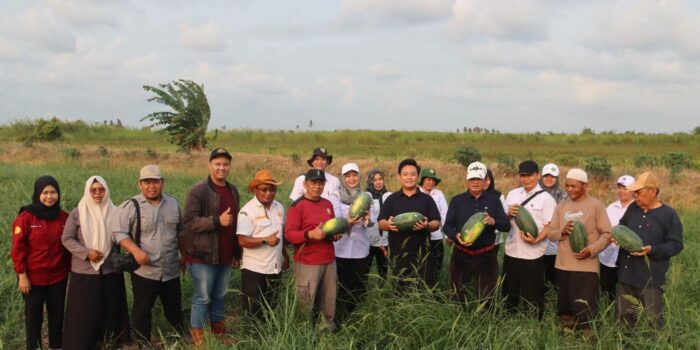 Foto Bupati Panen Semangka